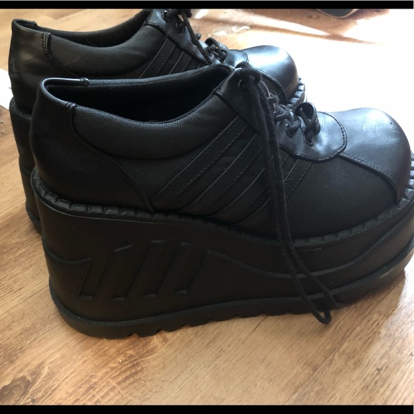 Demonia Shoes - Demonia Stomp 08 platform sneakers sz 10 worn once